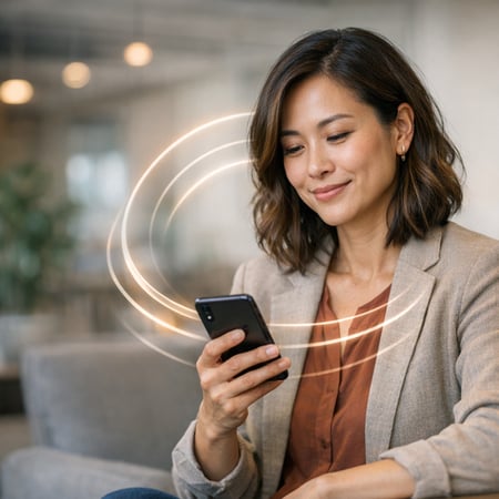 Woman on a mobile phone