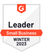G2 Winter 2023 Badge - Small Business Leader