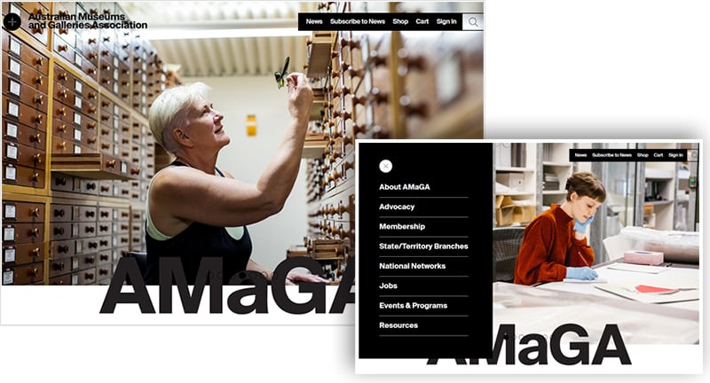 The Australian Museums and Galleries Association's website which feature large, high quality images of people in the field.