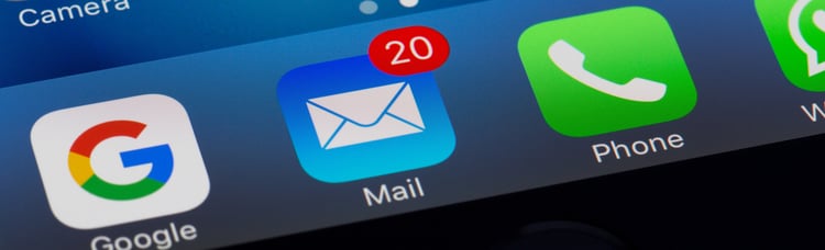 mail app on iphone - cropped
