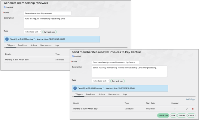 Generating membership renewals automatically