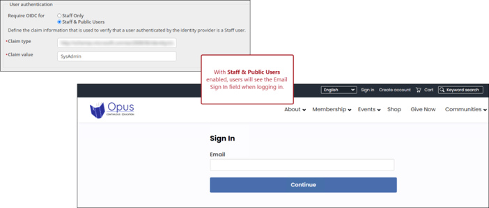  Open ID Connect (OIDC) for public users