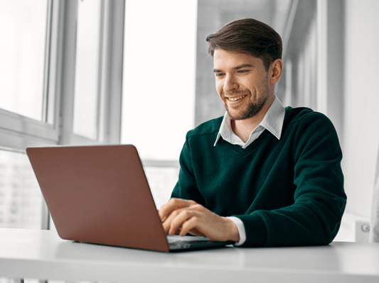 Professional on a laptop