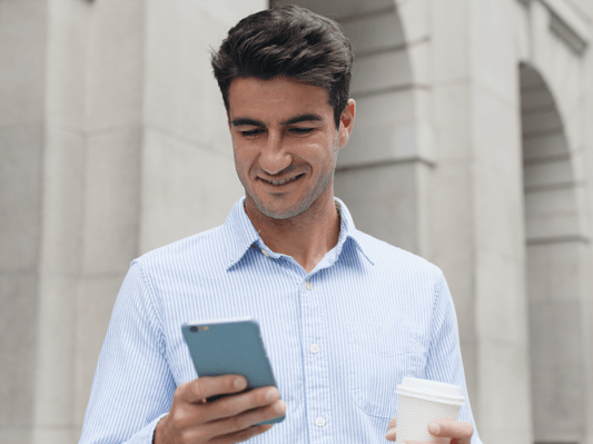 Man on phone
