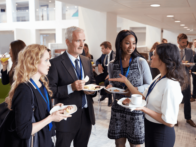 Image of professionals networking