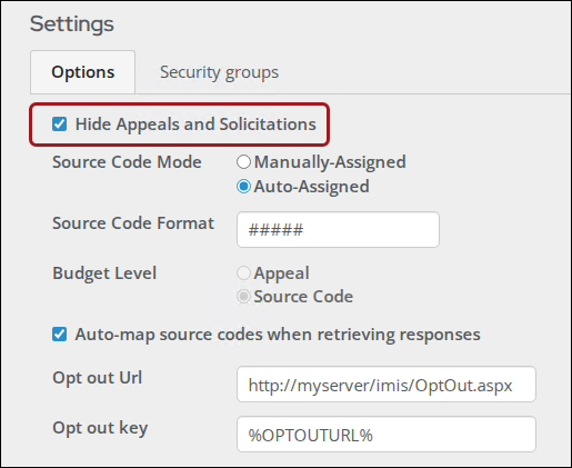 Managing campaigns with campaign definition and source codes only