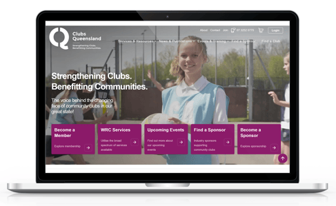 Clubs Queensland homepage
