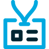Name badge icon
