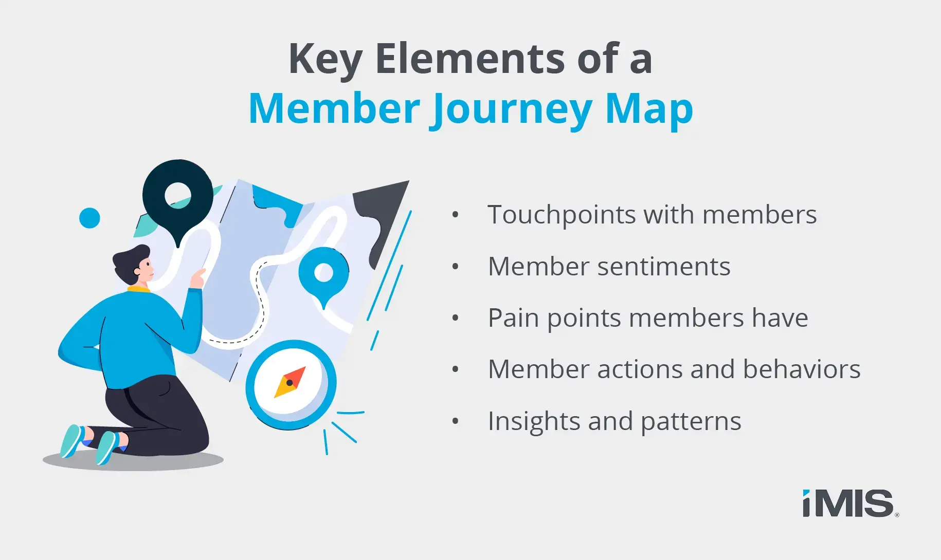 Image of key elements of a member journey map, discussed in more detail below.&nbsp;