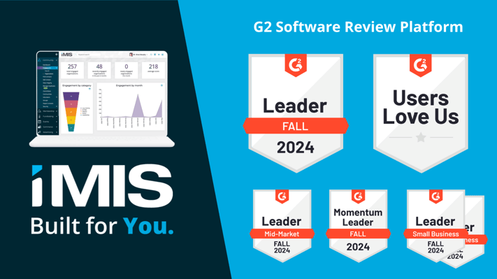 iMIS takes 6 badges in the Fall G2 2024 report.